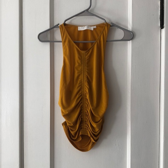 ASTR Ruched Tank Top - Picture 2 of 4